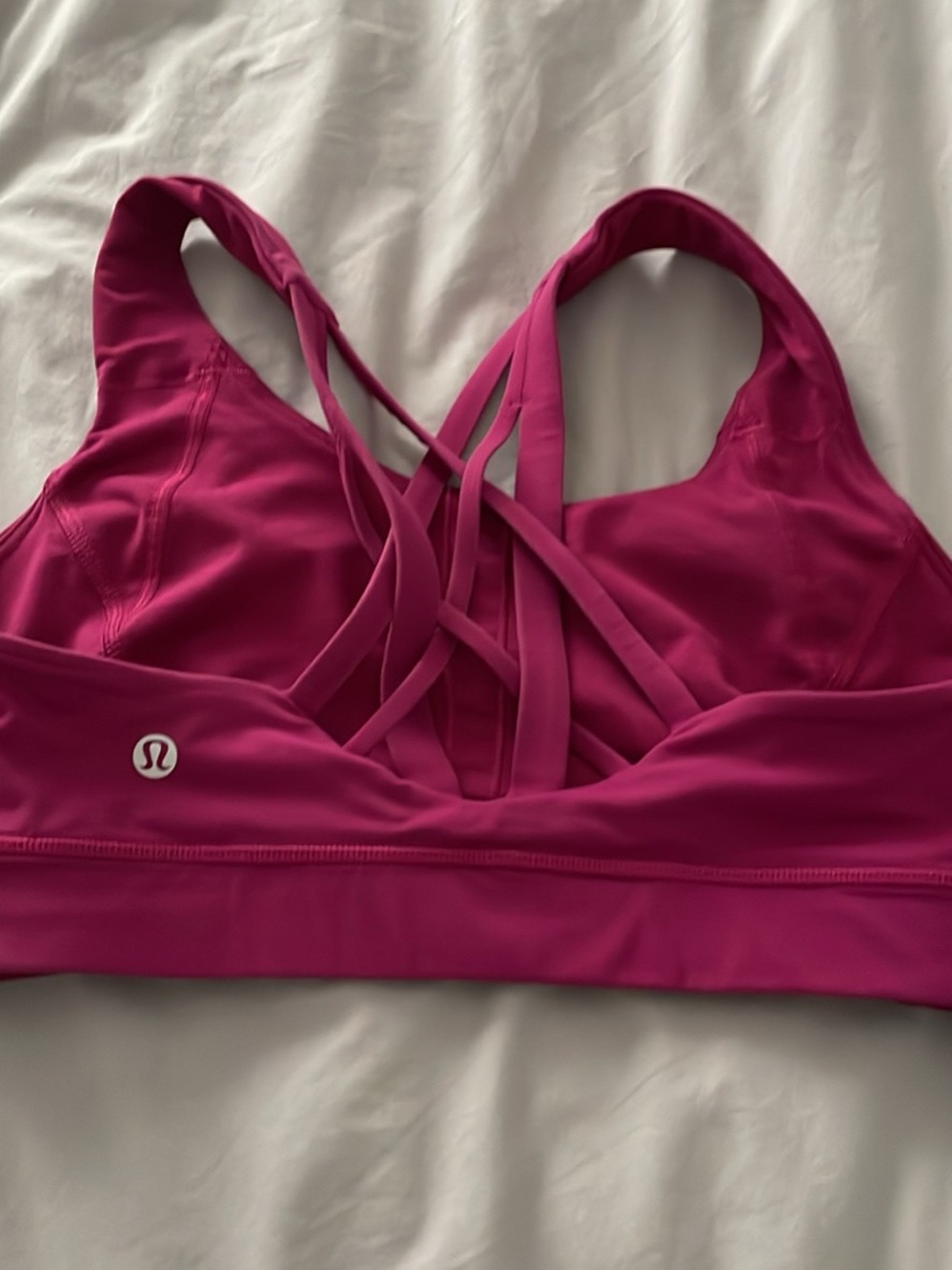 lululemon athletica Strappy Crossback Sports Bra - Magenta